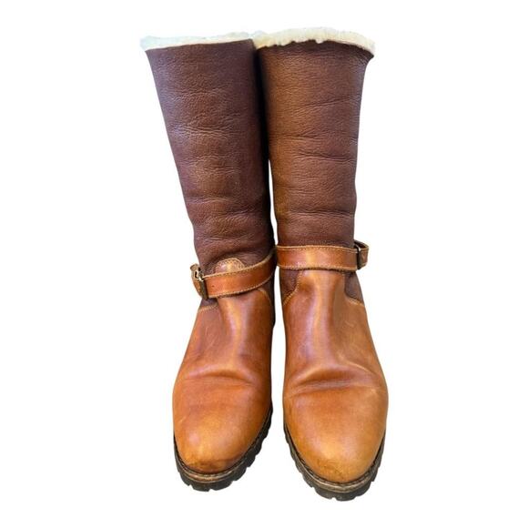 Vintage Timberland Campus Shearling Sheepskin Apres Ski Boot Women size 8 - Picture 7 of 11